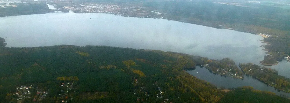 Panoramablick über den Großen Müggelsee in Berlin-Köpenick
